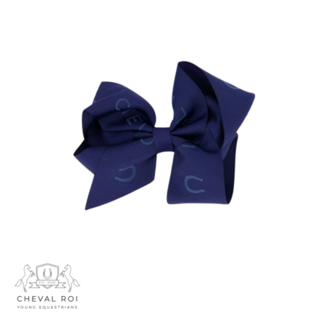 Cheval Roi hårsløjfe til kæpheste rytter i klassisk navy