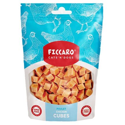 Ficcaro Chicken Cubes - Hundegodbidder med kylling - MyTrendyDog.dk