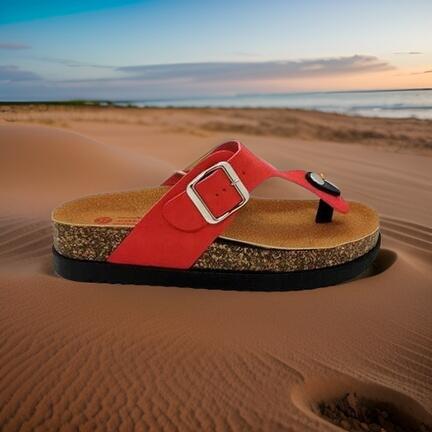 røde sandaler