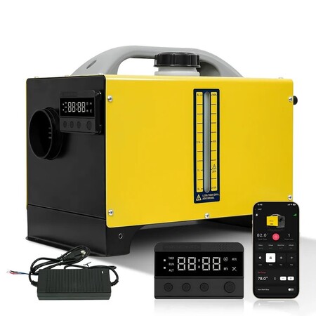 Sunster 8kW GSM/LTE dieselfyr 12/24V – smart kinafyr med appstyring til båd og autocamper