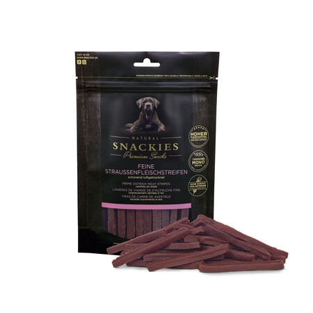 Snackies Strudsekøds strimler - 150g