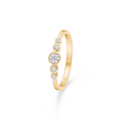 DIAMOND POETRY ring in 14 karat gold | Danish design by Mads Z