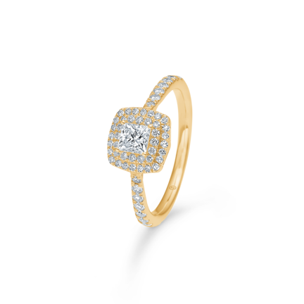 CAPRI ring in 14 karat gold with diamonds | Danish design by Mads Z