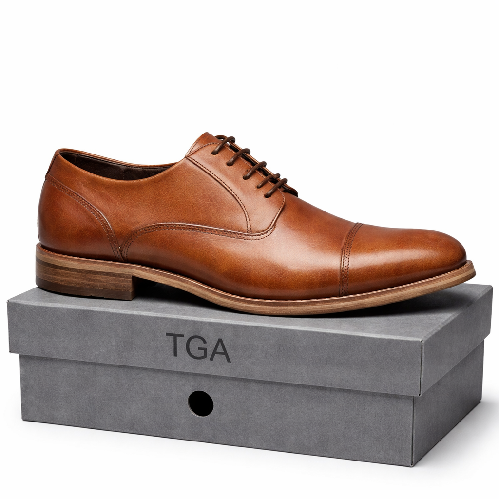 Herre Lædersko Tan - 40