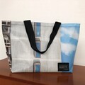 bannerbag, banner bag, bæredygtigt design, unik taske, Huset Venture Kolding, socialøkonomi, socialt bæredygtigt