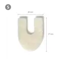 Hesteskoformet ligtorneplaster i uld – 2 mm - SMALL