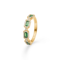 INDIGO ring in 14 karat gold with diamonds | Danish design by Mads Z