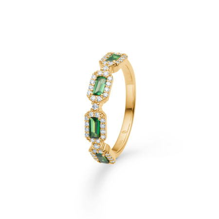 INDIGO ring i 14 karat guld med diamanter | Mads Z