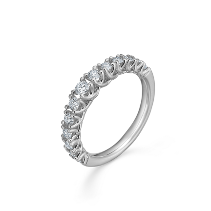 CROWN PRINCESS diamond ring in 14 karat white gold | Danish design by Mads Z