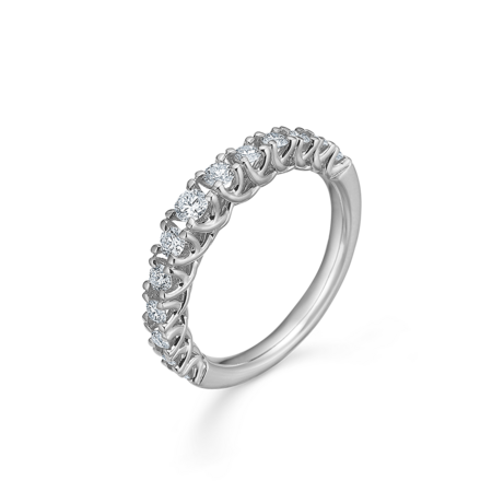 CROWN PRINCESS diamantring i 14 karat hvidguld | Mads Z