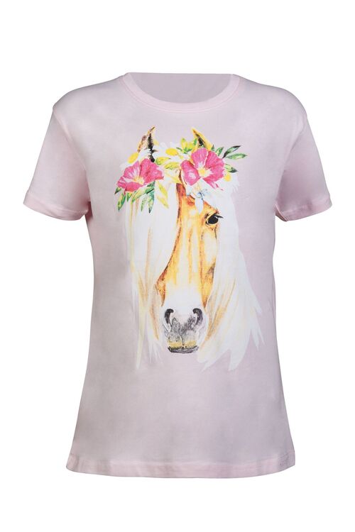 Billede af HKM "Flower Horse" t-shirt - 110/116