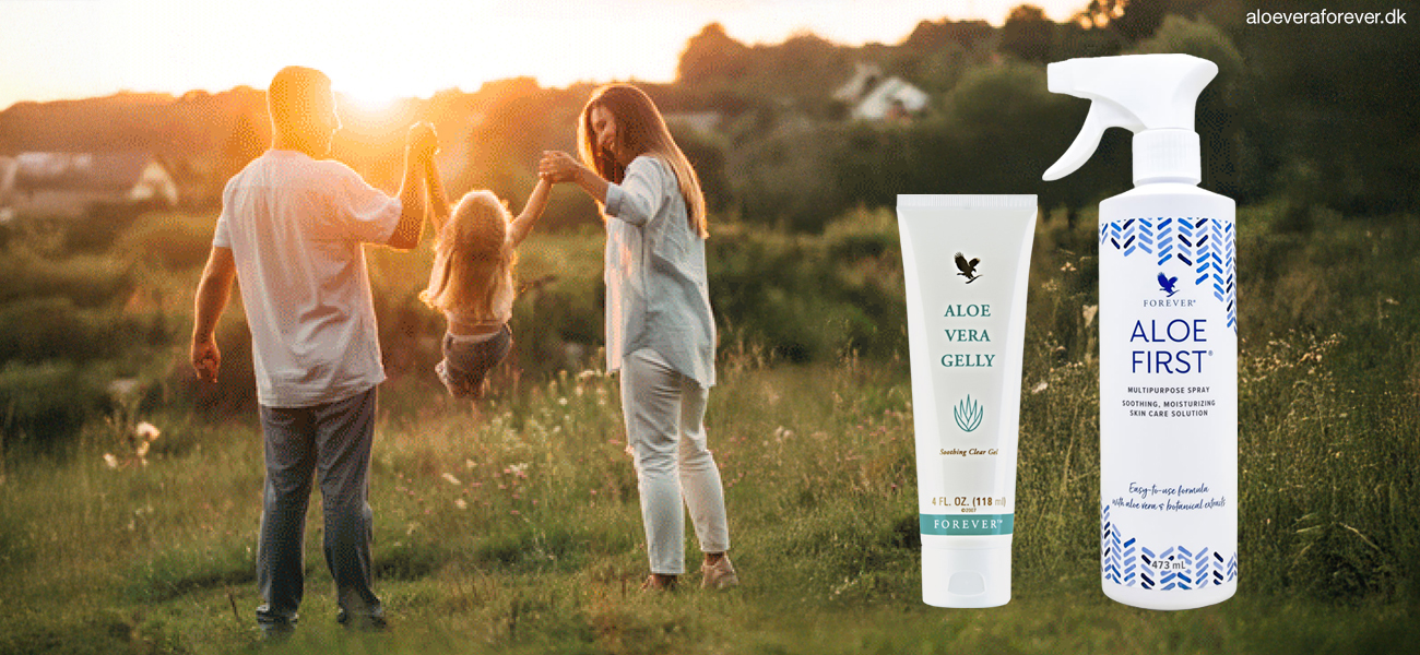 Aloe Vera Gelly og Aloe First mod myg, insektbid og brændenælder