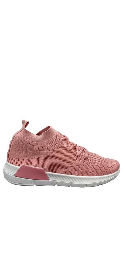 Dame sneakers elastik pink
