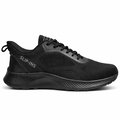 Sort herresneaker med slip-ins funktion og åndbar mesh overdel