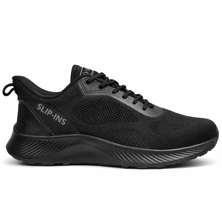 Sort herresneaker med slip-ins funktion og åndbar mesh overdel