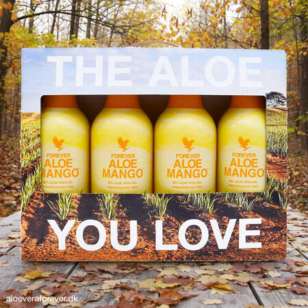 Aloe vera drik med mangosmag - Forever Aloe Mango 4 liter