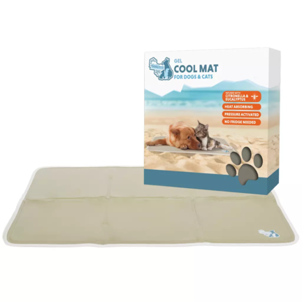 CoolPets Premium Solid Gel Coolmat Beige
