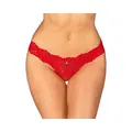 Røde blonde-trusser med åbent og sensuelt design