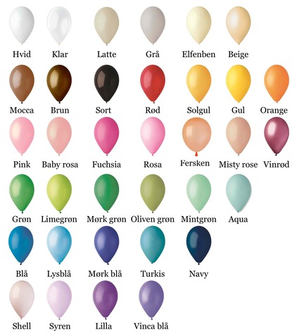 Små balloner til ballonbokse mix selv