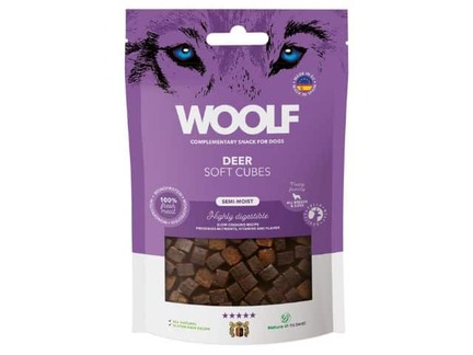 Woolf Soft cubes deer - 100g