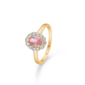 PORTOFINO ring in 14 karat with pink topaz | Danish design by Mads Z