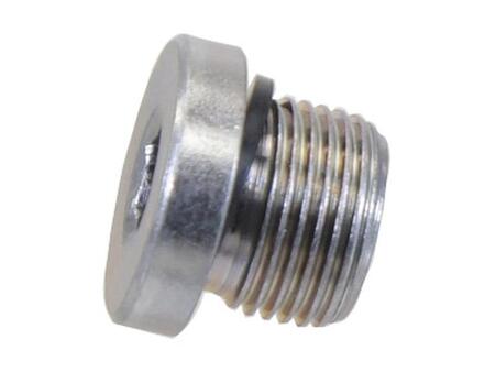 Hydraulik - Blindprop 3/8" BSP Med gummipakning D : 22mm. F 3/8" Gevindstørrelse: 3/8 Gevindtype: BSP I: 12mm. L: 17mm