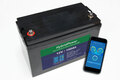 12V 100Ah LiFePO4 lithium batteri med Bluetooth APP