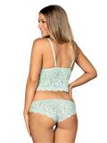 Obsessive Delicanta Set i mintgrøn blonde med bh og trusser
