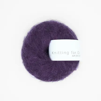 garnnoegle soft silk mohair fra knitting for olive farven blomme