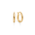 Lumin Spin hoops udført i 925 ren sterlingsølv belagt med slidstærk 18 karat forgyldning.
