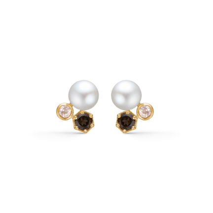 PEARL BLISS earrings in 14 karat gold | Danish design by Mads Z