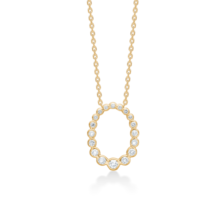 AURORA'S KISS vedhæng i 14 karat guld med 0,25 ct. brillanter W.SI.