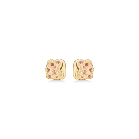 Edge øreringe i forgyldt sølv | Studio Z