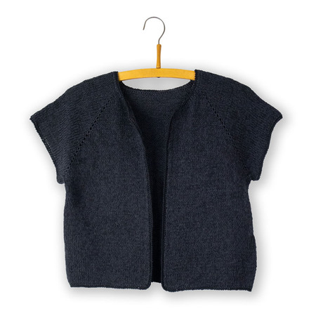bluebell cardi fra isager i palet og trio 1 farven ink