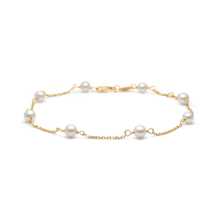 MOONLIGHT bracelet in 8 karat gold with pearls | Danish design by Mads Z