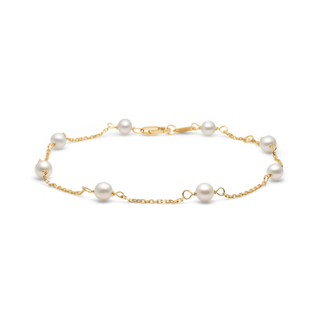 MOONLIGHT bracelet in 8 karat gold with pearls | Danish design by Mads Z