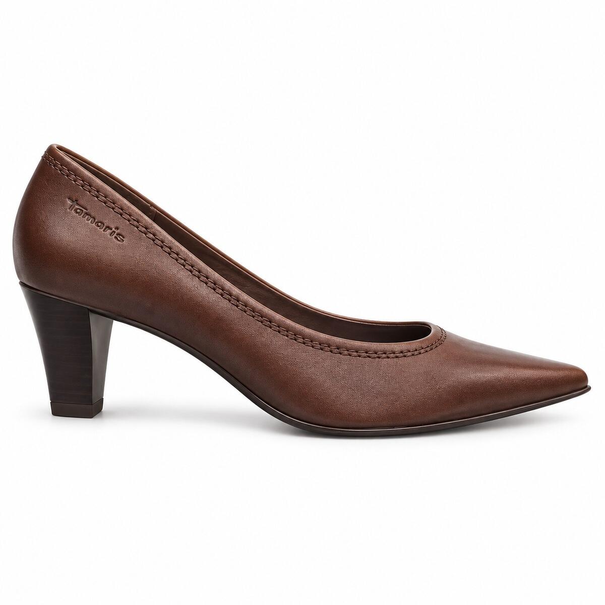 Tamaris Pumps Med Spids Tå  Brun - 37