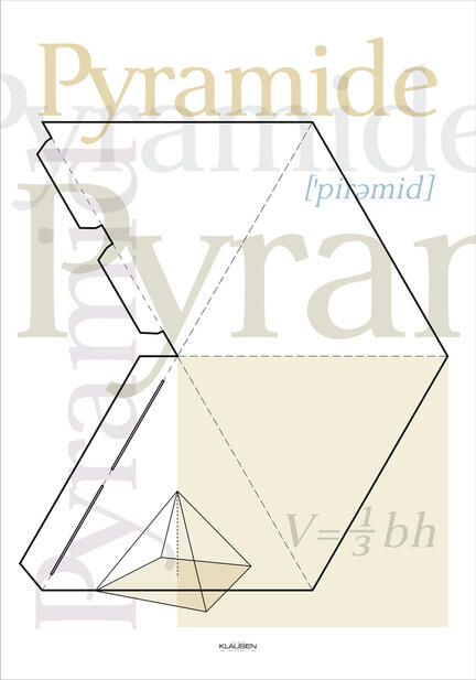 Pyramide artwork and typographic poster webshop