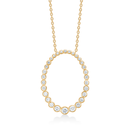 AURORA'S KISS vedhæng i 14 karat guld med 0,50 ct. brillanter W.SI.