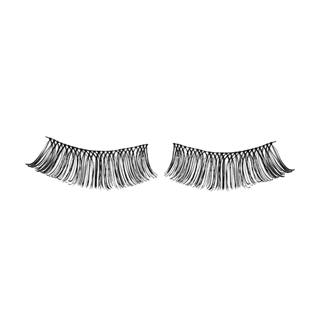 Kunstige øjenvipper med ekstra længde og volumen – perfekt til et dramatisk look.