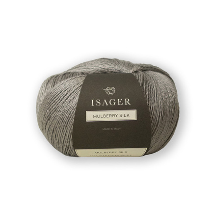 Mulberry silk fra Isager garn i farven sage