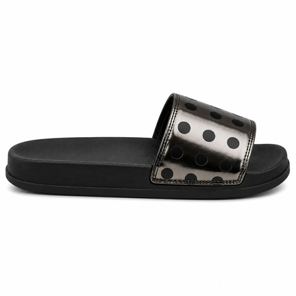 Slippers med Metallic Shine Look Dame