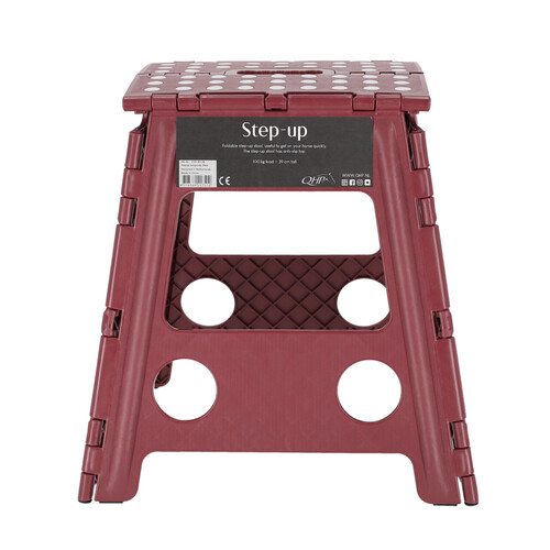 Step-up foldbar skammel - Burgundy