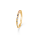 POETRY RAINBOW ring in 14 karat gold genuine stones | Danish design by Mads Z