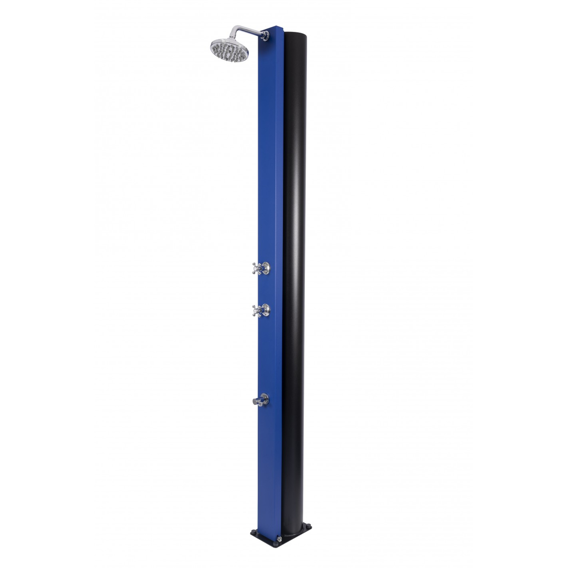 CRM ULTRAMARINE - Solardusche 40 Liter - Marineblau, Mit Fußdusche