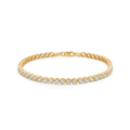 TENNIS bracelet in 8 karat gold with zirconia | Danish design by Mads Z