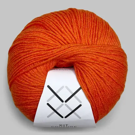 Garnnøgle Wool Cotton fra Kit Couture i farven orange
