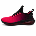 Sporty dame sneaker i pink og sort. Åndbar overdel i mesh og chunky sål med moderne design
