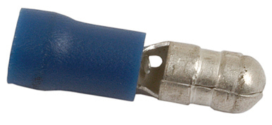 Cable lug 5.0 mm round - male - 20 pcs. - blue