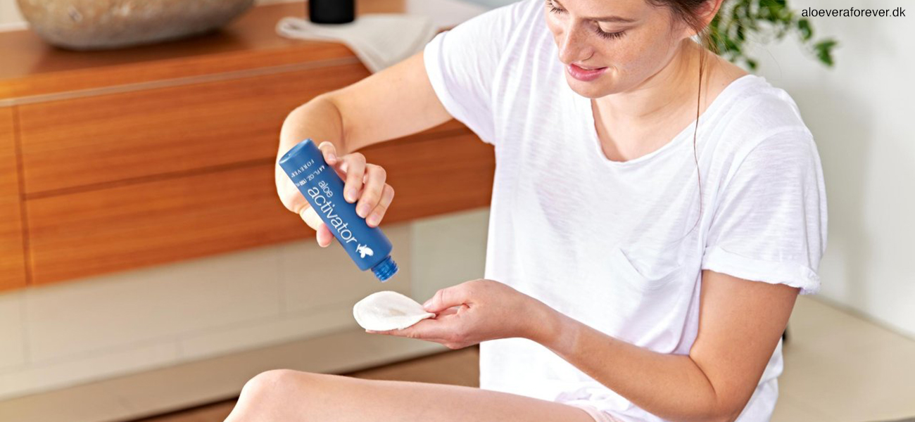 aloe activator med allantoin til pleje af følsom hud